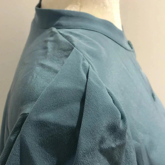 Joie Eldridge Adriatic Blue silk top Large New with Tags - Picture 4 of 8